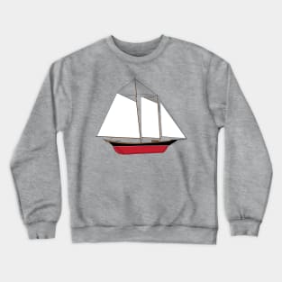 Pinky Schooner Sailboat Crewneck Sweatshirt